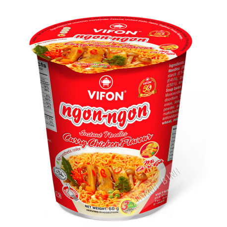 Suppe, nudel-curry-huhn Schüssel NGON NGON VIFON Vietnam 60g