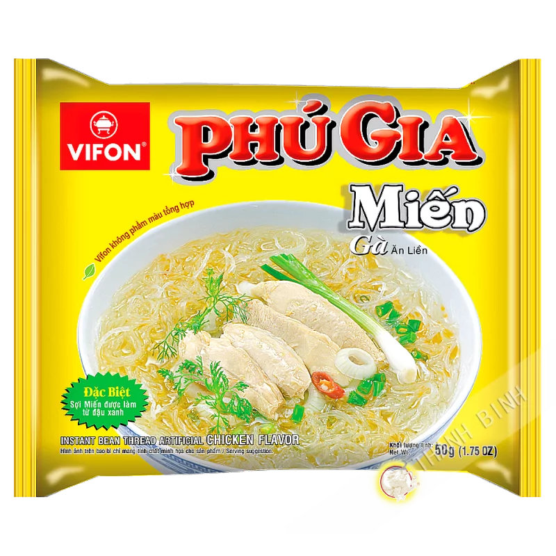 Soupe vermicelle poulet PHU GIA VIFON 50g Vietnam Soupe vermicelle poulet PHU GIA VIFON 50g Vietnam