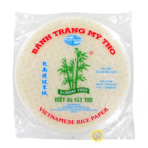Bánh tráng BA CÂY TRE 22cm 340g Việt Nam
