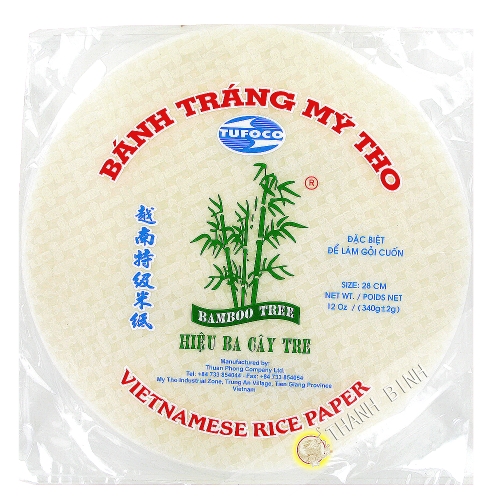 Rice paper 28cm roller spring 3 Bamboo Vietnam 340g