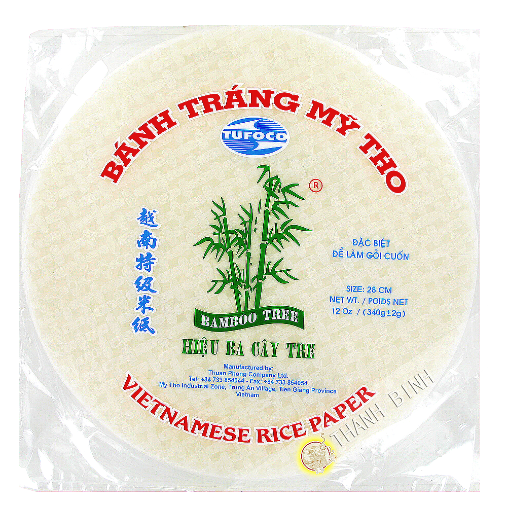 Acheter Galettes de riz rondes pour Nems Bánh tráng 22cm - Bamboo Tree