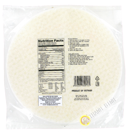 Carta di riso 28cm roller primavera 3 di Bambù Vietnam 340g
