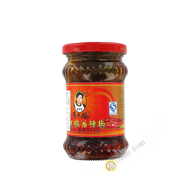 Sauce Piment croustillante à l'huile 210g Chine Sauce Piment croustillante à l'huile 210g Chine