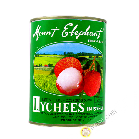 Litchis sirop Mount Elephant 567g - Chine 