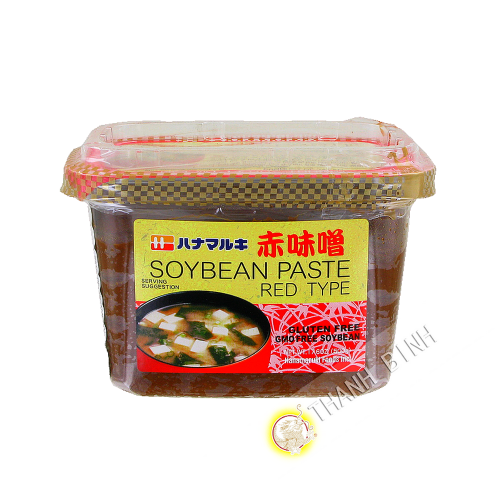 Miso-sauce, Dunkel, HANAMARUKI 500g Japan