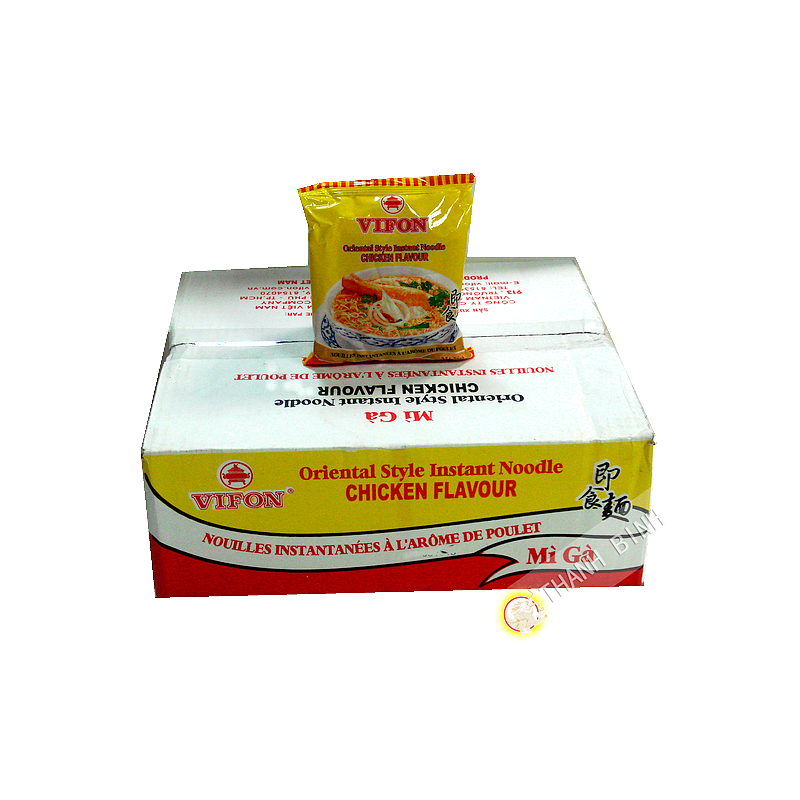 Sopa de fideos de pollo VIFON de cartón 30x70g Vietnam