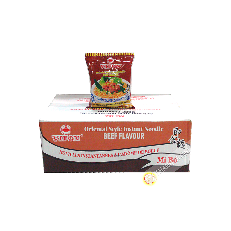 Soupe nouille boeuf VIFON carton 30x70g Vietnam Soupe nouille boeuf VIFON carton 30x70g Vietnam