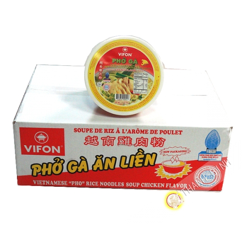 Zuppa pho pollo ciotola VIFON cartone 12x70g Vietnam