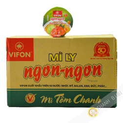 Mì tôm chanh Ngon Ngon VIFON thùng 24 ly Việt Nam