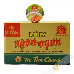 Soup instant Shrimp Lemon NGON NGON VIFON Bowl 24x60g Vietnam