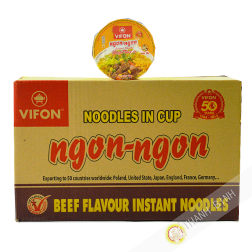 Soupe nouille boeuf Bol NGON NGON VIFON carton 24x60g Vietnam