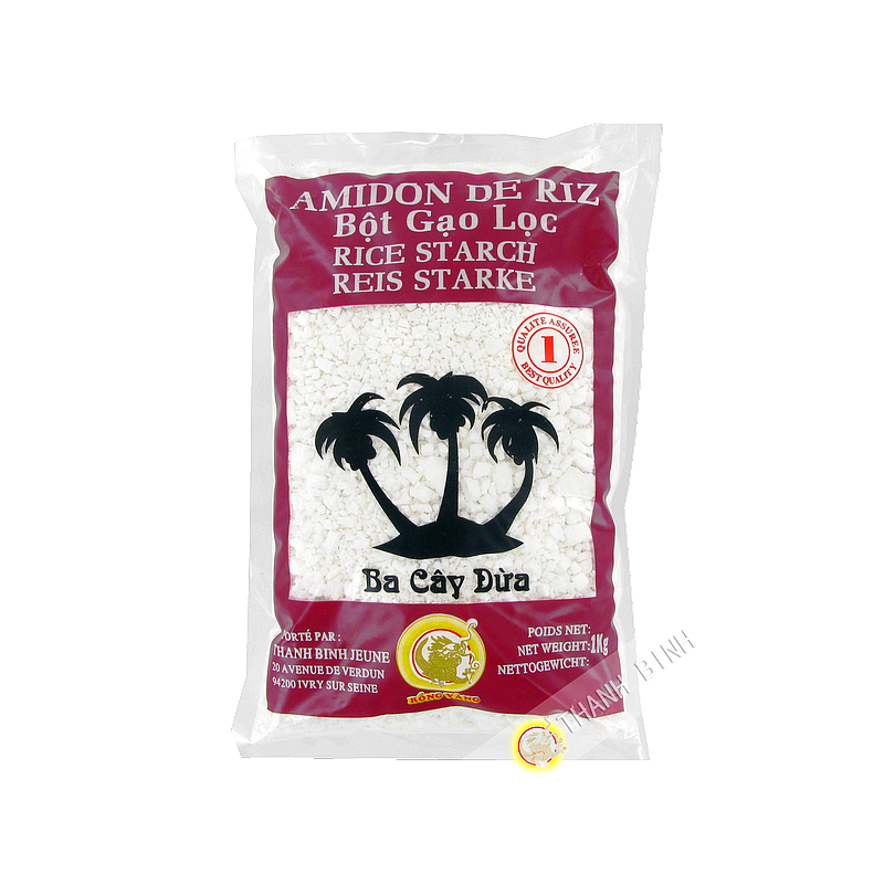 Amidon de riz en morceaux DRAGON OR 1kg Vietnam Amidon de riz en morceaux DRAGON OR 1kg Vietnam