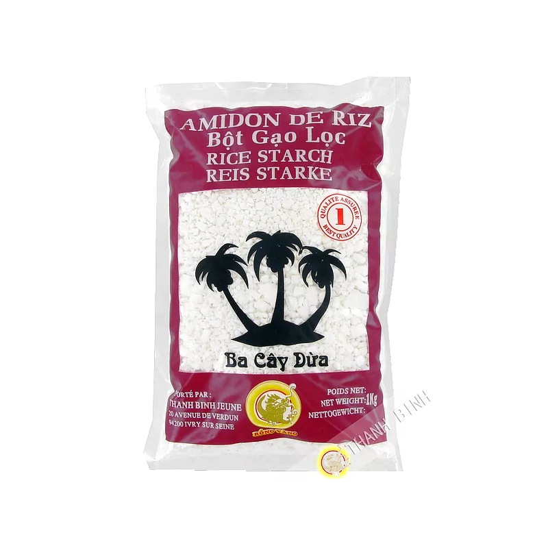 Amidon de riz en morceaux DRAGON OR 1kg Vietnam Amidon de riz en morceaux DRAGON OR 1kg Vietnam