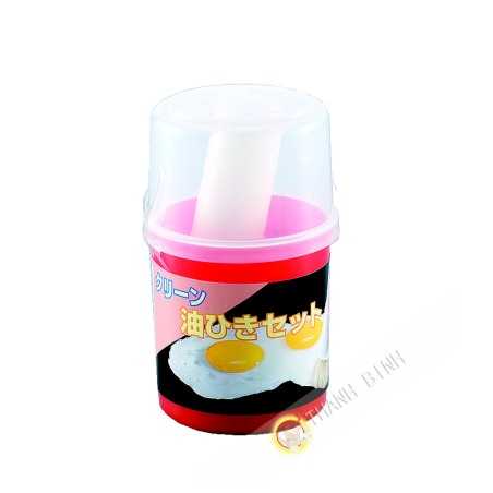 Pincel de cocina en rojo 2x8cm, cuadro de 5x10 cm SANADA Japón