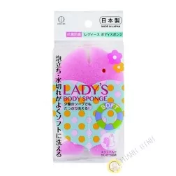 Sponge bath woman soft 9x14x4cm KOKUBO Japan
