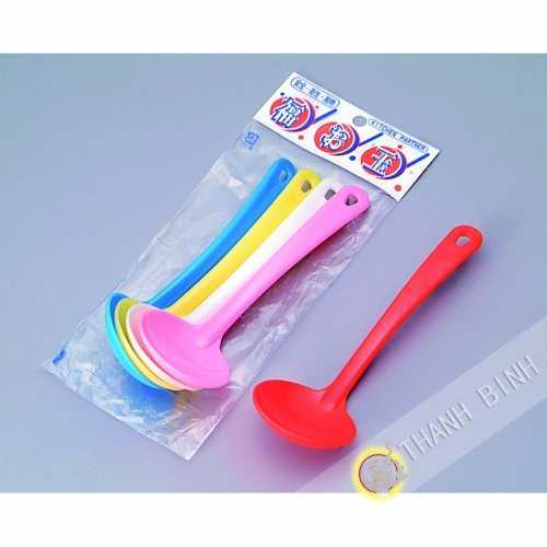 Small ladle plastic, lot of 5pcs Ø5,5cm (5,5x12cm) KOHBEC Japan