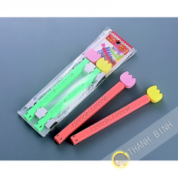 Attached to clip plastic bag 18.5 cm, lot of 2pcs KOHBEC Japan