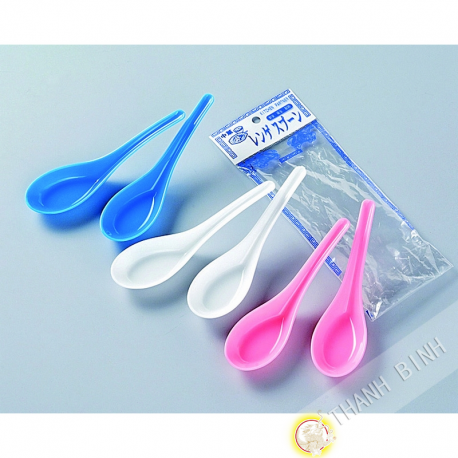 Cuillère à soupe plastique, lot de 6pcs 15,5cm KOHBEC Japon