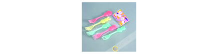 Fourchette à fruit plastique, lot de 5pcs 13cm KOHBEC Japon