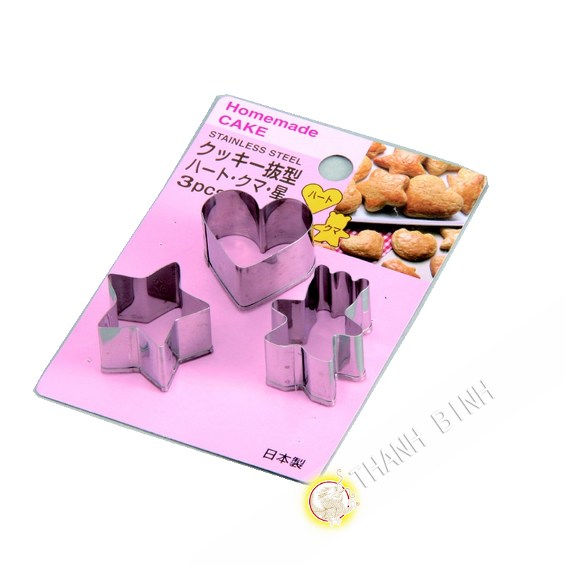Le dimensioni della torta di acciaio molto 3pcs Ø2,5cm KOHBEC Giappone Le dimensioni della torta di acciaio molto 3pcs Ø2,5cm KOHBEC Giappone