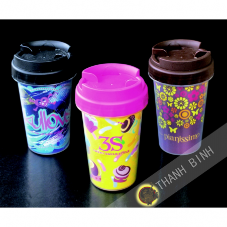 Tazza di plastica riutilizzabili 200ml KOHBEC Giappone (1pc)