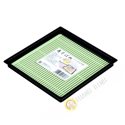 Square plate with soba plastic 18cm KOHBEC Japan