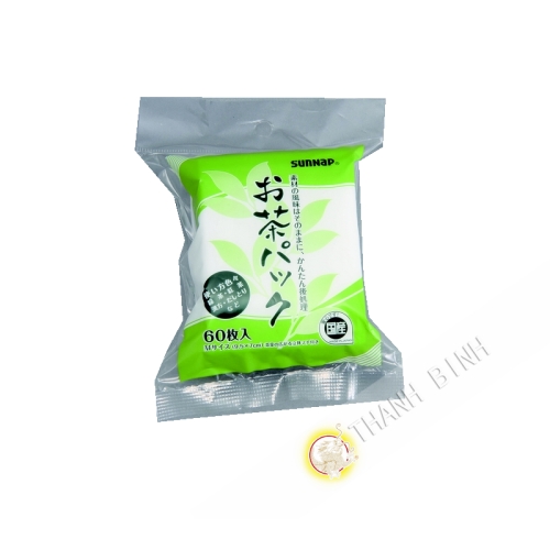 Filter tea ocha pack 9,5x7cm 60pcs Sunnap KOHBEC Japan