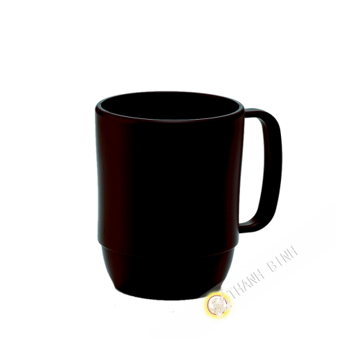 Small mug cup plastic micro-ondable brown 350ml 7,5x9,5cm INOMATA Japan
