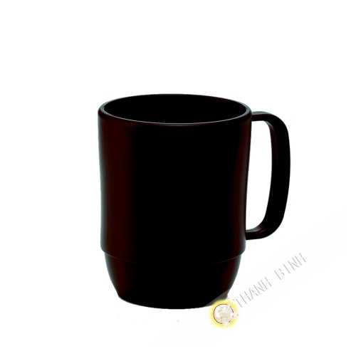 Pequeña taza de la taza de plástico micro-ondable brown 350 ml 7,5x9,5cm INOMATA Japón