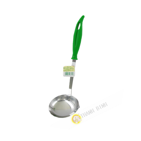 Mestolo rotonda in acciaio inox, Ø8cm (8x22cm) KOHBEC Giappone