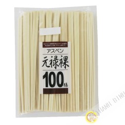Wand jettable wooden 20cm, lot of 100 pairs KOHBEC Japan