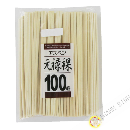 Bacchetta jettable in legno 20cm, lotto di 100 coppie KOHBEC Cina