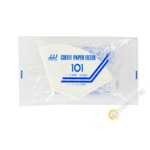 Filter cafe paper 8cm 40pcs 101 KOHBEC Japan