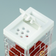Caja de especias en polvo, de plástico blanco 7 agujeros Ø0,2 cm 4x9cm INOMATA Japón