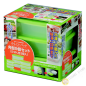 Cuadro de comida rectángulo de plástico microondas y nevera, un montón de 9pcs verde INOMATA Japón