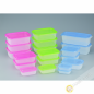 Boite plastique alimentaire rectangle pour micro onde et frigo, lot de 9pcs rose INOMATA Japon Boite plastique alimentaire rectangle pour micro onde et frigo, lot de 9pcs rose INOMATA Japon
