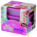 Boite plastique alimentaire rectangle pour micro onde et frigo, lot de 9pcs rose INOMATA Japon