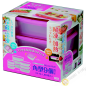 Boite plastique alimentaire rectangle pour micro onde et frigo, lot de 9pcs rose INOMATA Japon Boite plastique alimentaire rectangle pour micro onde et frigo, lot de 9pcs rose INOMATA Japon