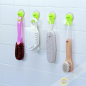 Crochet nhựa trắng phòng tắm 2 cái INOMATA Bản