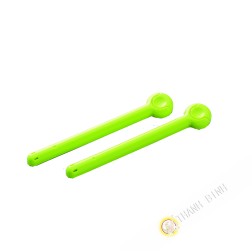 Clip / Klemme fest plastikbeutel grün, 3x19cm, los 2pcs INOMATA, Japan