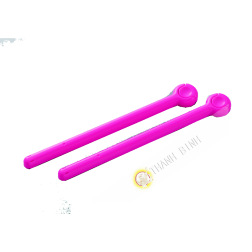 Clip / morsetto farm bustina di plastica rosa 3x24cm, un sacco di 2pcs INOMATA Giappone