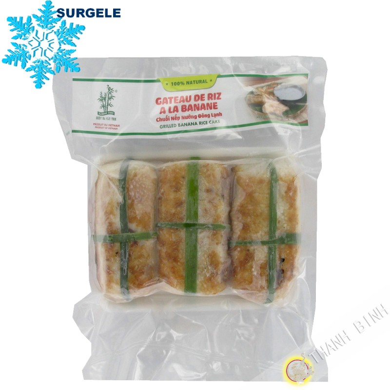 Rice cake with banana 3 BAMBOO 500g Vietnam - SURGELES