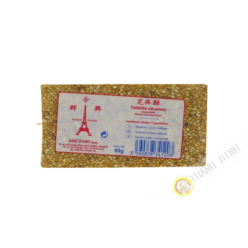 Tablet-sesam-ASIEN d ' IVRY 60g Frankreich