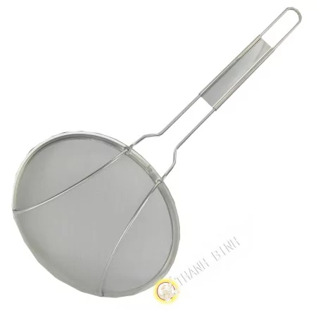 Schaumlöffel flach grob gelocht stahl inoxyable 22cm (h3x29cm) China