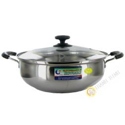 Pentola per fonduta in acciaio inox 28 cm JIN RONG FA in Cina