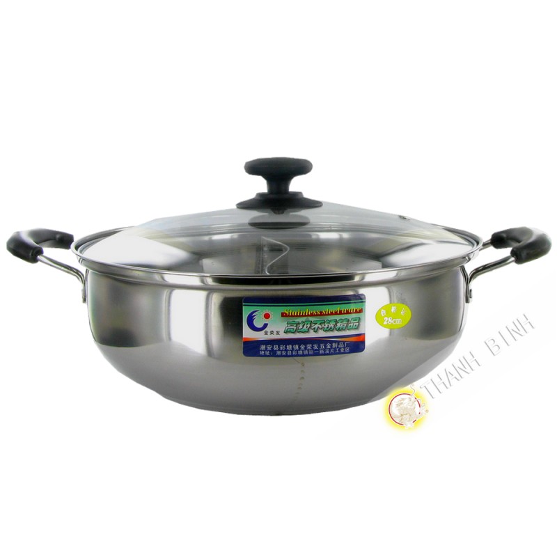 Pot fondue stainless steel 28cm JIN RONG FA China