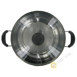 Pentola per fonduta in acciaio inox 28 cm JIN RONG FA in Cina