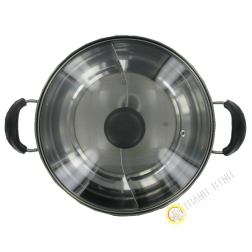 Thép không gỉ tan chảy marmite 28cm JIN RONG FA Trung Quốc