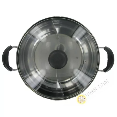 Marmite fondue d'acier inoxydable 28cm JIN RONG FA Chine