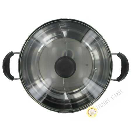 Pentola per fonduta in acciaio inox 28 cm JIN RONG FA in Cina